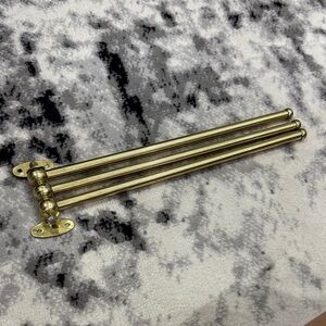 Vintage Brass Towel/Coat Rack
